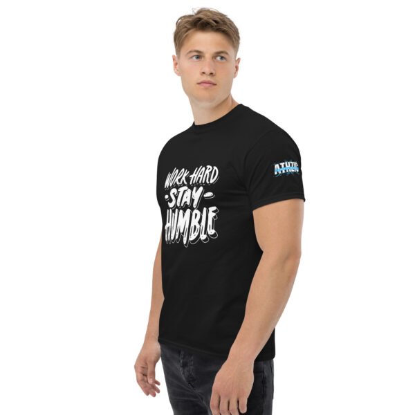 Men Round Neck Half Sleeves T-Shirt – Black – Work Hard